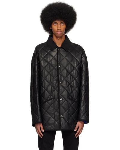 Filippa K Quilted Leather Jacket - Black