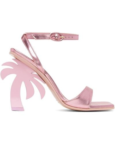 Palm Angels Palm Heeled Sandals - Pink