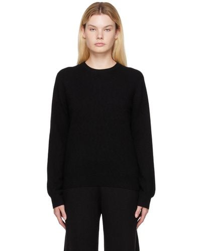 Frenckenberger Mini R-neck Sweater - Black
