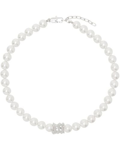 MISBHV Tiny Pearl Necklace - White