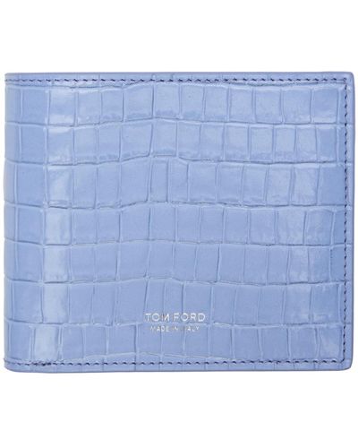 Tom Ford ブルー クロコエンボス 財布