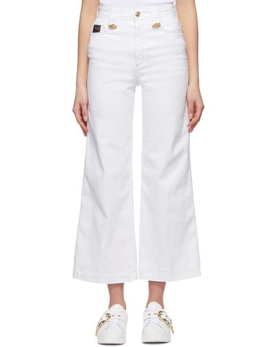 Versace White Flared Jeans