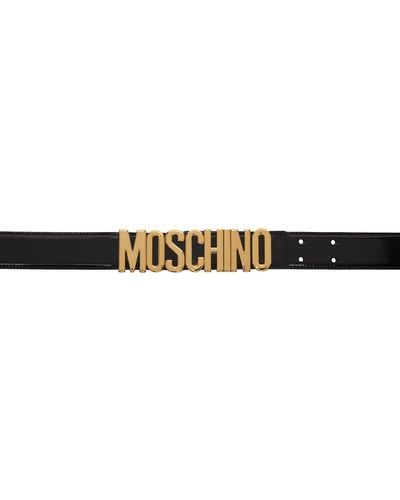 Moschino ロゴ ベルト - ブラック