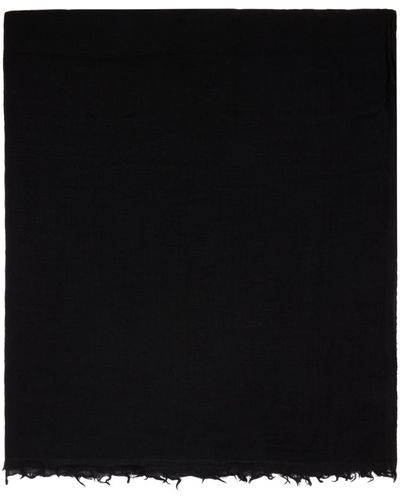 Rick Owens Black Mega Emily Scarf