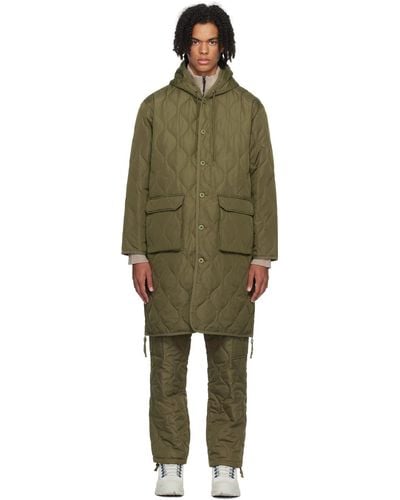 Taion Hooded Down Coat - Green