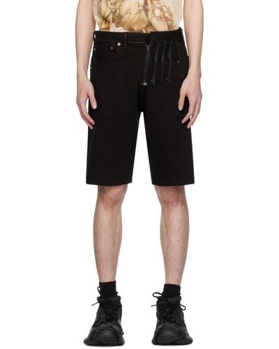 Bless Upcycled Denim Shorts - Black