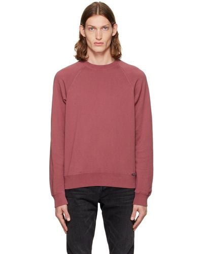 Tom Ford Garment Dyed Sweatshirt - Red