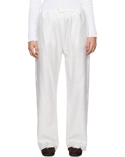 Sky High Farm Two-pocket Lounge Pants - White