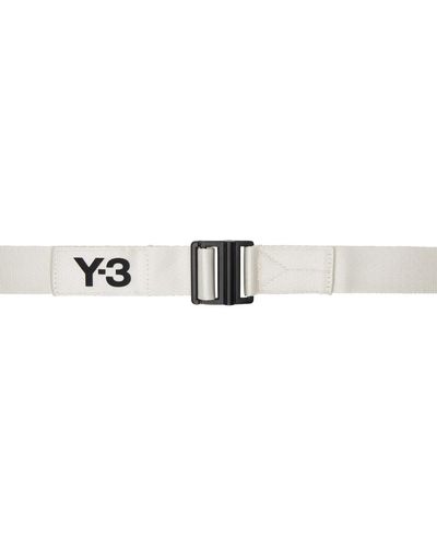 Y-3 Ceinture cl l blanc cassé - Noir