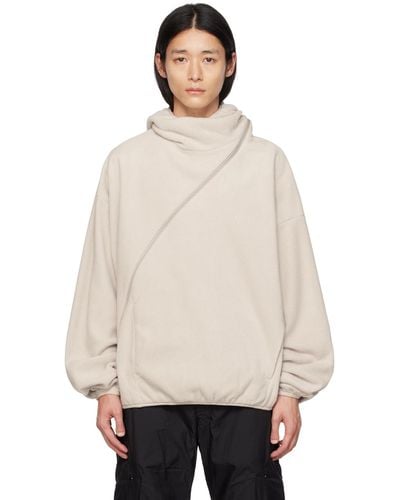 Post Archive Faction PAF Post Archive Faction (paf) Ssense Exclusive Off- 4.0+ Centre Hoodie - Natural