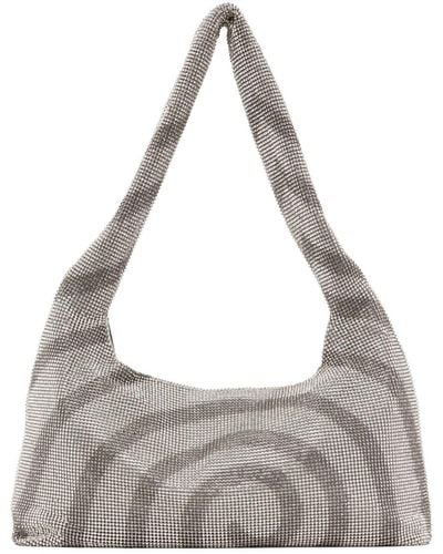 Kara Swirl Armpit Bag - Grey