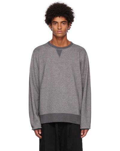 Naked & Famous Nakedfamous Denim French Terry Sweater - Gray