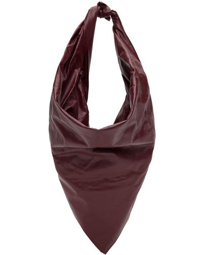Bottega Veneta Burgundy Foulard Bag - Multicolor