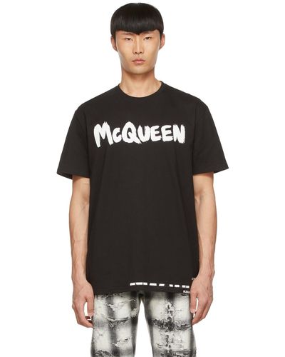 Alexander McQueen T-shirt noir en coton