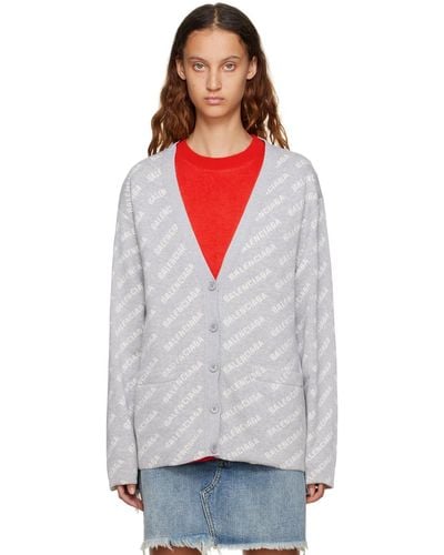 Balenciaga All Over Cardigan - Multicolour