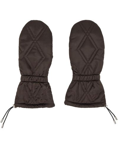 Chopova Lowena Puffer Gloves - Brown