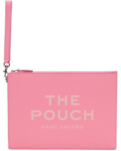 Marc Jacobs Grande pochette 'the pouch' rose en cuir