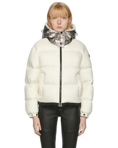 Moncler Off-white Down Bufonie Puffer Jacket - Multicolour