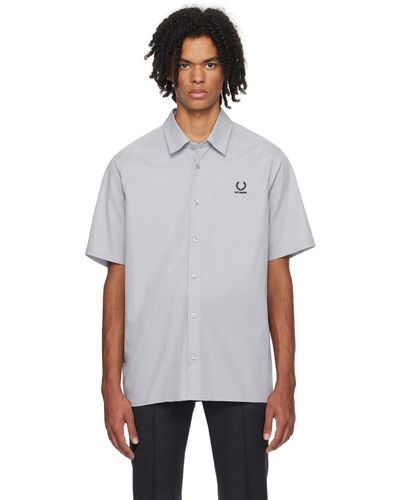Raf Simons Gray Fred Perry Edition Shirt - Multicolor