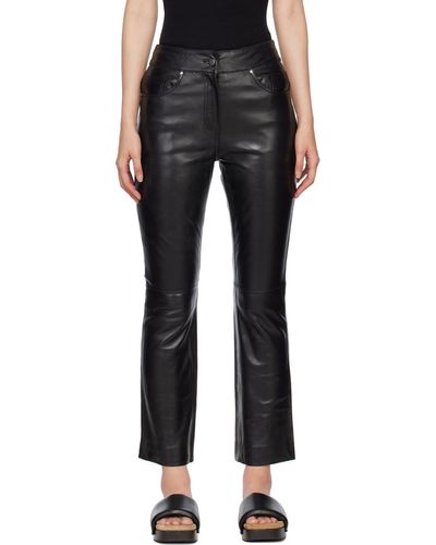 Stand Studio Avery Leather Pants - Black