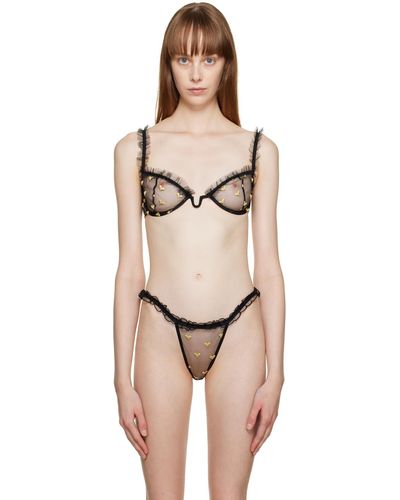 Le Petit Trou Soutien-gorge or noir à armatures - Neutre