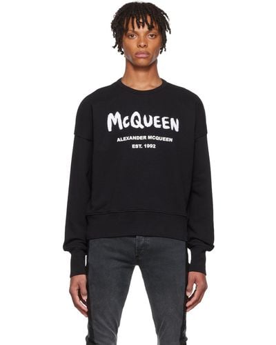 Alexander McQueen グラフィティ スウェットシャツ - ブラック