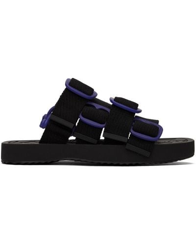 Burberry Nylon Strap Sandals - Black