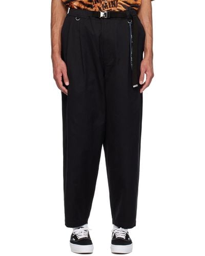 MASTERMIND WORLD Belted Trousers - Black