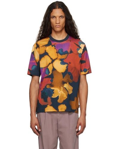 PS by Paul Smith Multicolour Printed T-shirt - Orange