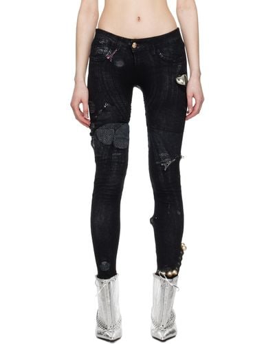 all in Jewelry Tights Jeans - Black