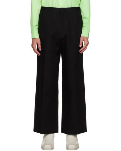 RECTO. Relaxed-fit Trousers - Black