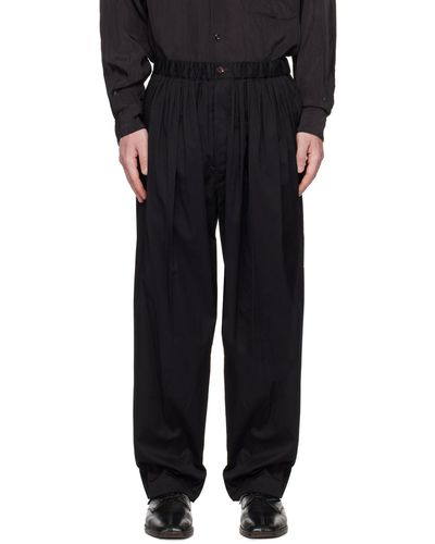 Lemaire Black Pleated Trousers