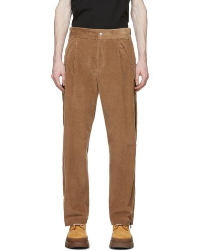 Moncler Genius 8 Moncler Palm Angels Brown Corduroy Trousers - Black