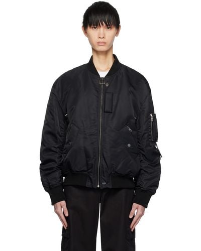 WOOYOUNGMI Embroide Bomber Jacket - Black