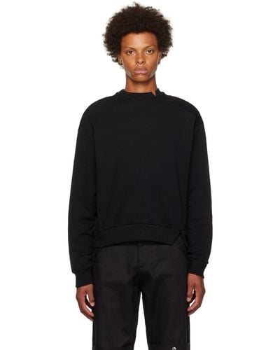 Spencer Badu Side Zip Sweatshirt - Black