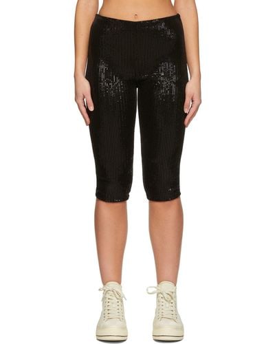 we11done Sequin Shorts - Black