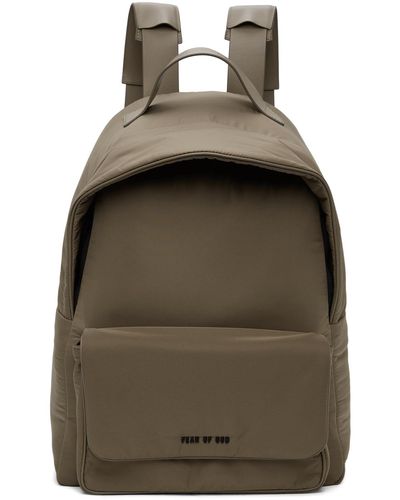Fear Of God Taupe Nylon Backpack - Multicolour