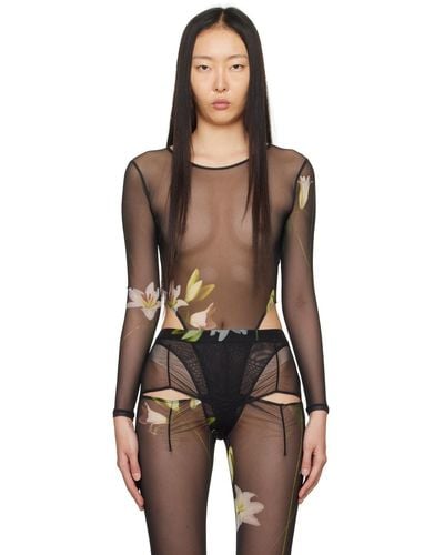 Puppets and Puppets Carly Bodysuit - Black