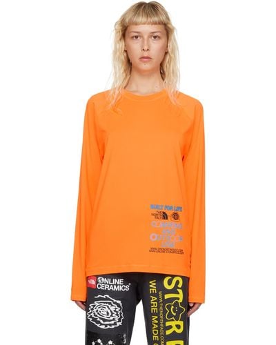 The North Face Orange Online Ceramics Edition Class V Water Long Sleeve T-shirt