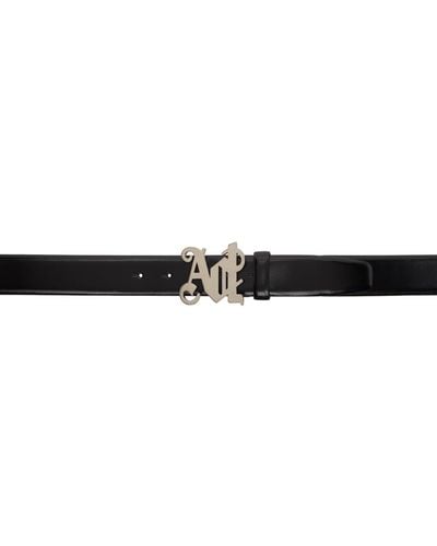 Palm Angels Black Pa Monogram Belt