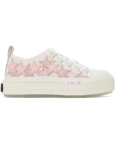 Amiri ホワイト& Stars プラットフォーム スニーカー - マルチカラー