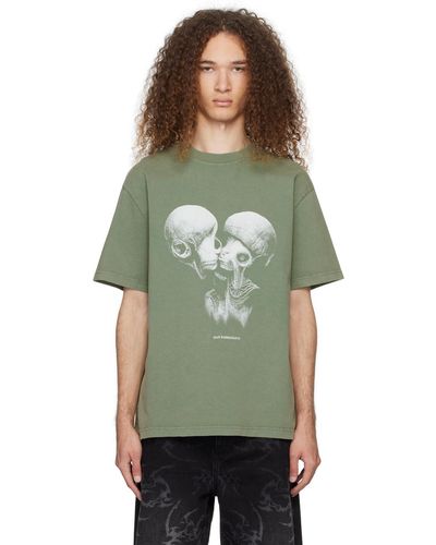 Han Kjobenhavn Aliens Kissing T-shirt - Green