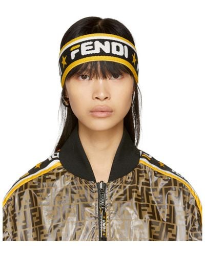 Fendi Black And White Mania Headband