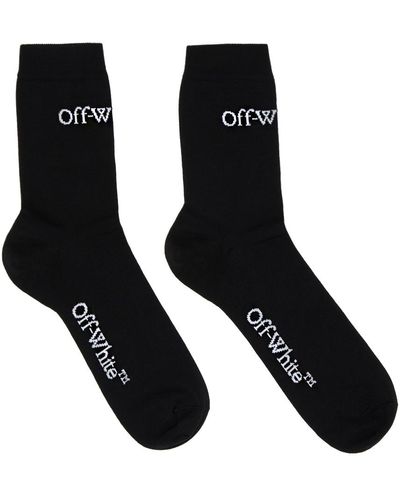 Off-White c/o Virgil Abloh Off- chaussettes noires à petits logos