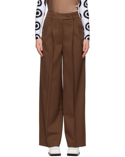 Loulou Studio Ssense Exclusive Mouro Trousers - Brown
