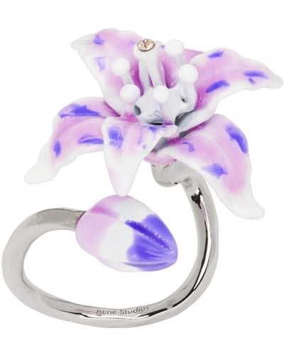 Acne Studios Flower Ring - Purple