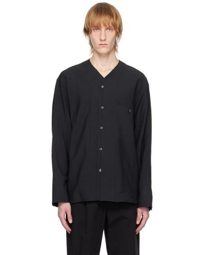 LE17SEPTEMBRE Crinkled Shirt - Black