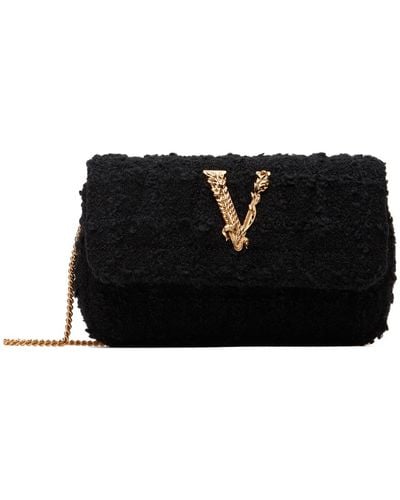 Versace ミニ ロゴ バッグ - ブラック