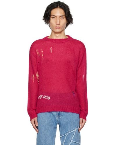 ANDERSSON BELL Distressed Jumper - Red