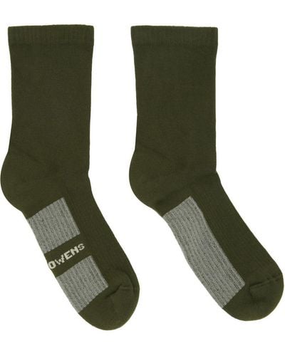 Rick Owens Glitter Socks - Green